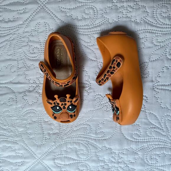 Mini Melissa Giraffe Ballet Flats Size 6 - Picture 3 of 8